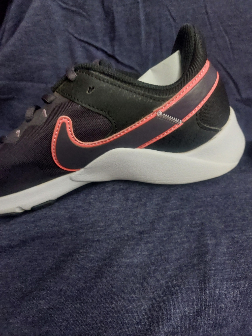 Nike Vapor Women's Black/Purple Running Sneakers with Pink Accents Sz 8.5 - Picture 5 of 13